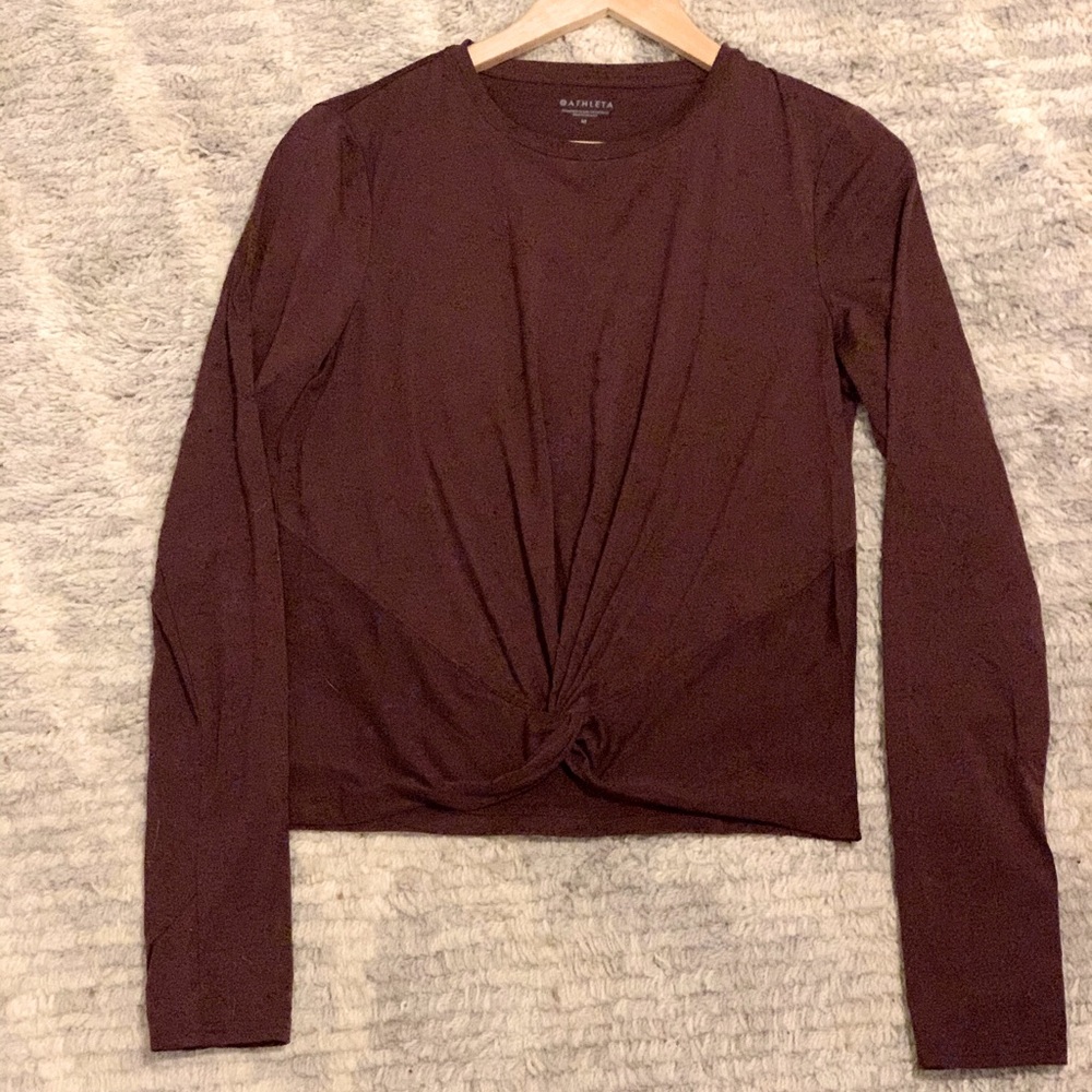 Athleta Front Twist Yoga Top, Size Medium